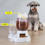 2.2L Pet Automatic Feeding Bowl-Wiggleez-Gray-Wiggleez
