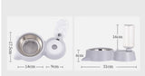 2.2L Pet Automatic Feeding Bowl-Wiggleez-Gray-Wiggleez