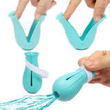 Adjustable Anti-Scratch Shoes for Cats-Wiggleez-Blue-Wiggleez