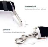 Adjustable Pet Safety Seat Belt for Dogs and Cats-Wiggleez-Black-Wiggleez