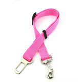 Adjustable Pet Safety Seat Belt for Dogs and Cats-Wiggleez-Rose Red-Wiggleez