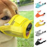 Anti Barking Adjustable Mesh Breathable Pet Mouth Muzzle-Wiggleez-grey-S-Wiggleez