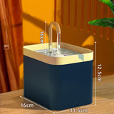 Auto Cat Water Fountain Dispenser-Wiggleez-Blue-USB-Wiggleez