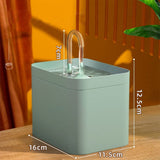 Auto Cat Water Fountain Dispenser-Wiggleez-Blue-USB-Wiggleez