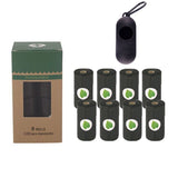 Biodegradable Eco Friendly Dog Waste Bag & Dispenser-Wiggleez-Black 8 rolls-Wiggleez