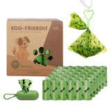 Biodegradable Ecofriendly Pet Waste Garbage Bag-Wiggleez-8 Rolls Blue-Wiggleez