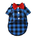 Bowtie Dog T-Shirts-Wiggleez-Red-XS-Wiggleez