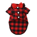 Bowtie Dog T-Shirts-Wiggleez-Red-XS-Wiggleez
