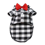 Bowtie Dog T-Shirts-Wiggleez-Red-XS-Wiggleez