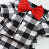 Bowtie Dog T-Shirts-Wiggleez-Red-XS-Wiggleez