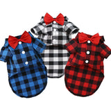 Bowtie Dog T-Shirts-Wiggleez-Red-XS-Wiggleez
