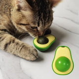 Catnip Cat Teeth Cleaning Mint Wall Stick-on Ball-Wiggleez-Green-Wiggleez