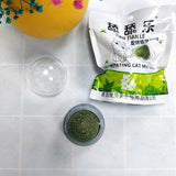 Catnip Cat Teeth Cleaning Mint Wall Stick-on Ball-Wiggleez-Green-Wiggleez