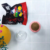 Catnip Cat Teeth Cleaning Mint Wall Stick-on Ball-Wiggleez-Gall fruit Pink-Wiggleez
