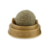 Catnip Cat Teeth Cleaning Mint Wall Stick-on Ball-Wiggleez-Green-Wiggleez