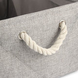 Customized Plain Dog Toy Paw Storage Basket-Wiggleez-F Gray-S 12 x 8 x 5 In-Wiggleez