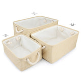 Customized Plain Dog Toy Paw Storage Basket-Wiggleez-F Gray-S 12 x 8 x 5 In-Wiggleez