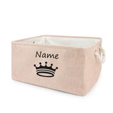 Customized Plain Dog Toy Paw Storage Basket-Wiggleez-H Pink-S 12 x 8 x 5 In-Wiggleez