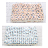 Dogs Cats Thick Fleece Warm Cozy Contemporary Sleeping Bed Blanket Mat Rug-Wiggleez-Blue Stars-S-Wiggleez