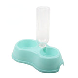 Feeder Bowl Dispenser With Water Bottle-Wiggleez-Blue-Wiggleez