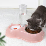 Feeder Bowl Dispenser With Water Bottle-Wiggleez-Blue-Wiggleez