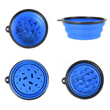 Folding Silicone Dog Bowl-Wiggleez-Red-Wiggleez