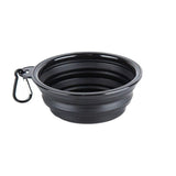 Folding Silicone Dog Bowl-Wiggleez-Black-Wiggleez