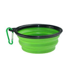 Folding Silicone Dog Bowl-Wiggleez-Green-Wiggleez