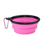 Folding Silicone Dog Bowl-Wiggleez-Rose red-Wiggleez