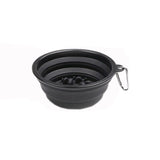Folding Silicone Dog Bowl-Wiggleez-Slow food black-Wiggleez