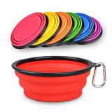 Folding Silicone Dog Bowl-Wiggleez-Red-Wiggleez