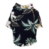 Hawaiian Style Summer Dog Shirts-Wiggleez-Navy Blue tree-S-Wiggleez