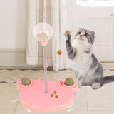 Interactive Cat Dog Treat Leaking Toy Wheel-Wiggleez-Green-Wiggleez