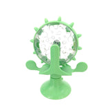 Interactive Cat Dog Treat Leaking Toy Wheel-Wiggleez-Green-Wiggleez