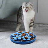 Interactive Dog and Cat Slow Feeder Bowl-Wiggleez-Black Round-Wiggleez