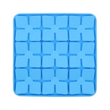 Interactive Dog and Cat Slow Feeder Bowl-Wiggleez-Blue Square-Wiggleez