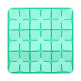 Interactive Dog and Cat Slow Feeder Bowl-Wiggleez-Green Square-Wiggleez