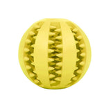 Interactive Elasticity Puppy Pet Chew Toy Tooth Cleaning Rubber Food Ball Toy-Wiggleez-Yellow-S-5cm-Wiggleez