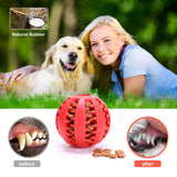 Interactive Elasticity Puppy Pet Chew Toy Tooth Cleaning Rubber Food Ball Toy-Wiggleez-Lake Blue-S-5cm-Wiggleez