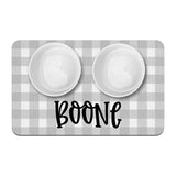 Personalized Customized Waterproof Dog Cat Food Bowl Mat-Wiggleez-A-60x35cm-Wiggleez
