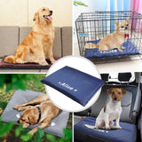 Personalized Non-Slip Sleeping Waterproof Indoor Outdoor Pet Bed Mat-Wiggleez-Gray-S-Wiggleez