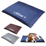 Personalized Non-Slip Sleeping Waterproof Indoor Outdoor Pet Bed Mat-Wiggleez-Gray-S-Wiggleez