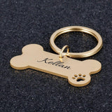 Personalized Pet ID Tag-Wiggleez-Silver-40x21mm-Wiggleez