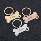 Personalized Pet ID Tag-Wiggleez-Silver-40x21mm-Wiggleez