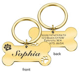 Personalized Pet ID Tag-Wiggleez-Silver-40x21mm-Wiggleez