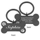 Personalized Pet ID Tag-Wiggleez-Silver-40x21mm-Wiggleez