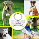 Personalized Pet ID Tag-Wiggleez-Silver-40x21mm-Wiggleez