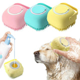 Pet Bath Brush Shampoo-Wiggleez-Square Yellow-Wiggleez