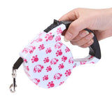 Printed Retractable Dog Leash-Wiggleez-Red-3m-Wiggleez