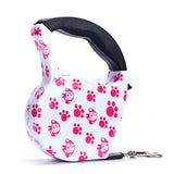 Printed Retractable Dog Leash-Wiggleez-Red-3m-Wiggleez